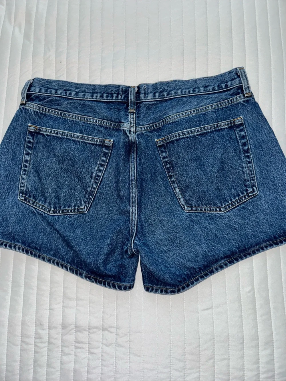EUC Agolde Classic Parker Long Denim Shorts